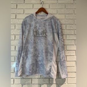 Men’s XL Huk Ice technology icon X current Camo long sleeve hoodie